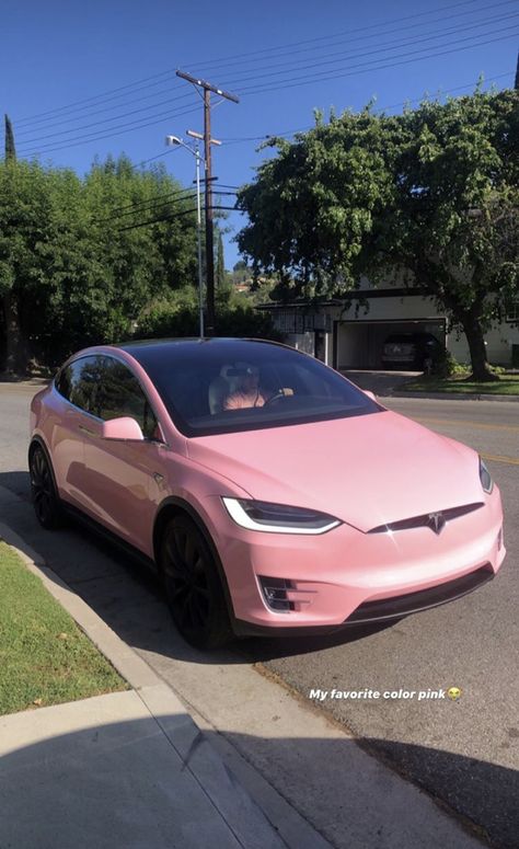 ace family Pink Tesla, Girly Car Accessories, Ace Family, Girly Car, Car Bling, Lux Cars, Tesla Car, Tesla Model X, Car Goals