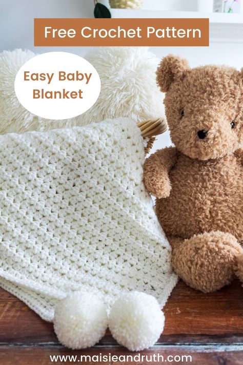 Amigurumi Patterns, Crochet Pram Blanket, Crochet Baby Blanket Tutorial, Baby Blanket Crochet Pattern Easy, Crochet Baby Projects, Baby Afghan Crochet Patterns, Crochet Baby Jacket, Gorgeous Crochet, Crochet Baby Blanket Free Pattern