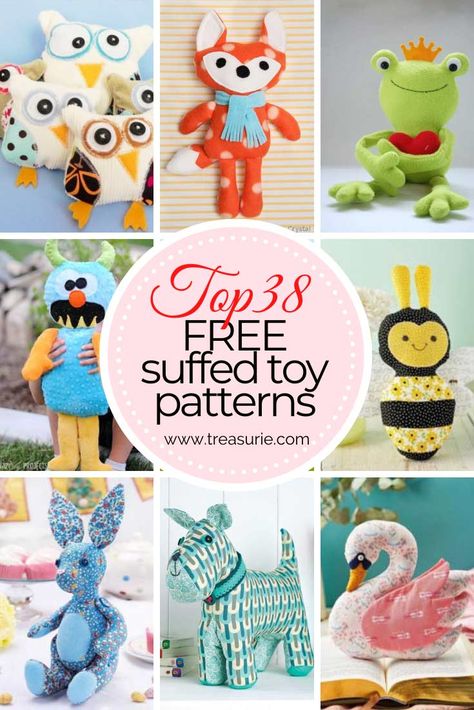 Tela, Patchwork, Amigurumi Patterns, Free Stuffed Animal Patterns Sewing Easy, Sewing Soft Toys Free Pattern, Fox Toy Sewing Pattern, Elephant Stuffed Animal Pattern, Stuffy Sewing Patterns, Homemade Stuffed Animals Easy