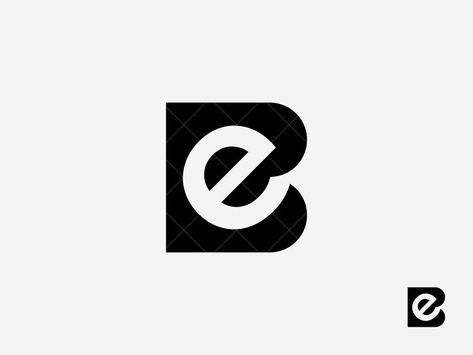 B E Logo, Personal Monogram Logo, Eb Logo, Move Logo, Be Logo, Inmobiliaria Ideas, E Letter, Unique Monogram, Coin Art