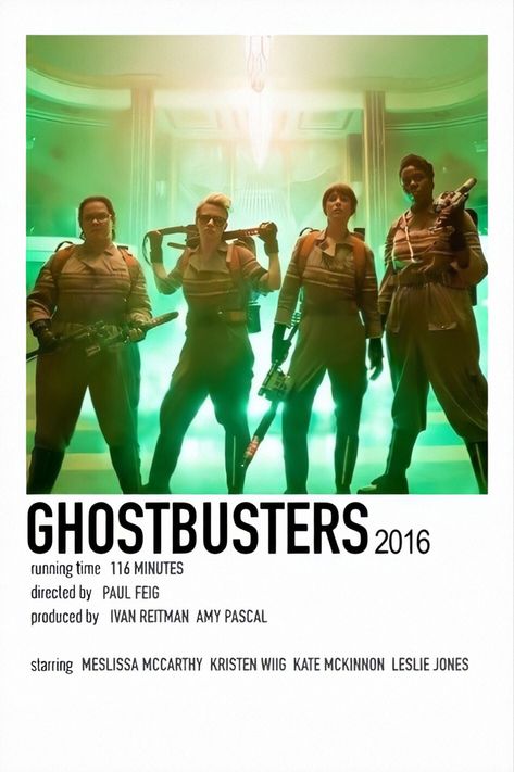 Ghostbusters 2016 Poster, Ghostbusters Polaroid Poster, Ghost Busters Movie Poster, Ghostbusters Movie Poster, Ghostbusters Pictures, Ghostbusters Poster, October Movies, Halloween Films, Halloween Movies Kids