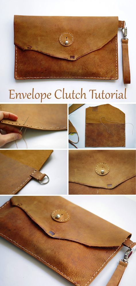 Simple Leather Pouch, Diy Leather Clutch Free Pattern, Simple Leather Purse Pattern, Suede Purse Pattern, Leather Envelope Pattern, Pattern For Leather Bag, Small Leather Purse Pattern, Small Leather Gifts Diy, Leather Clutch Diy