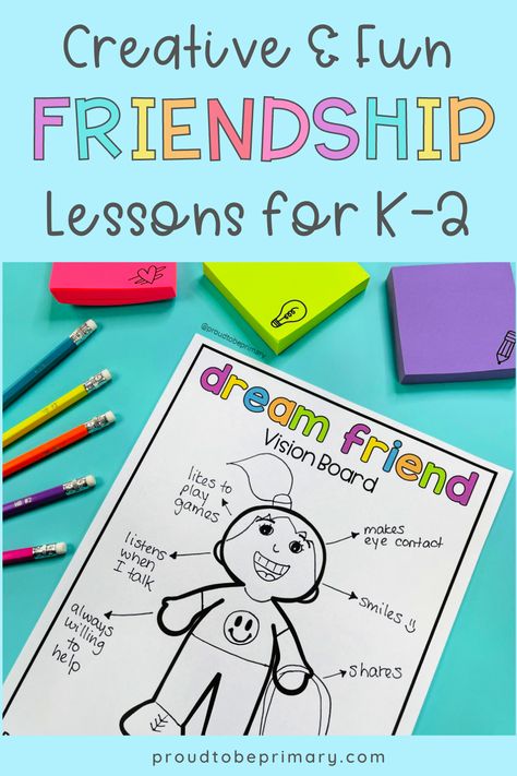 Friendship Building Activities, February Preschool, Second Grade Classroom, Friendship Lessons, Friendship Activities, School Counseling Activities, Friendship Skills, February Classroom, Social Emotional Activities