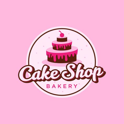 Download Premium Sweet cake bakery shop logo and discover more Professional Graphic Resources on Freepik. #feepik #vector #birthday #birthdaycake #cake #cakevector #cakeshop #cakelogo #sweetshop Logo Bakery Cake, Cake Bakery Shop, Cake Shop Design, Dessert Logo, Logo Maker App, Sweet Box Design, G Logo Design, Best Logo Maker, Logo Bakery