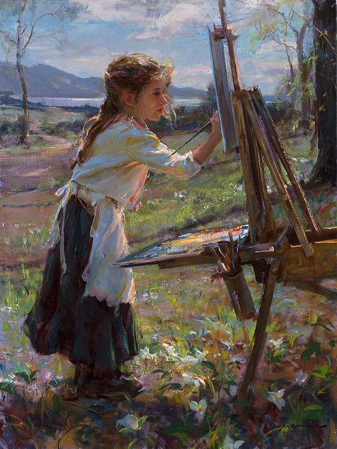 Daniel F Gerhartz, Art Amour, Water Coloring, Seni Vintage, Girl Painting, Practice Makes Perfect, Art Classique, Seni Cat Air, Paintings I Love