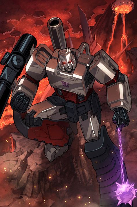 megatron colours Megatron Comic, Megatron Art, Transformers Generation 1, Transformers Megatron, Animated Art, Beast Wars, Transformers Decepticons, Evil Villains, Transformers Characters