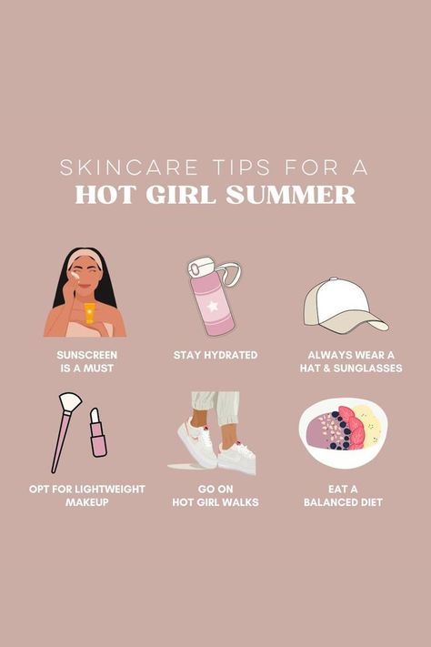 Summer Skin Care tips Spring Skincare Tips, Summer Skincare Tips, Spring Glow Up, Glow Up Tips For Summer, Summer Skin Care Products, Summer Glow Up Tips, Glowing Skin In Summer, Summer Skincare Products, Spring Skincare