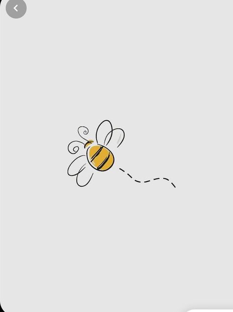 Painted Bees Easy, Cute Bee Drawing, Bee Drawing Easy, Drawing Bee, Bumblebee Drawing, Honey Bee Drawing, Drawing Mini, Small Bee Tattoo, Bee Sketch