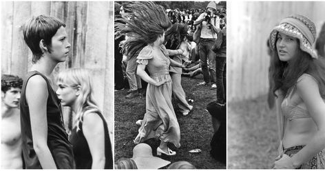 Woodstock 1969. The legendary music festival is celebrated during three days by thousands of people, especially women of all ages whose styl... Woodstock Music, Woodstock 1969, Textiles Projects, Wild Love, Vintage Everyday, Three Days, Woodstock, Music Festival, Old Photos