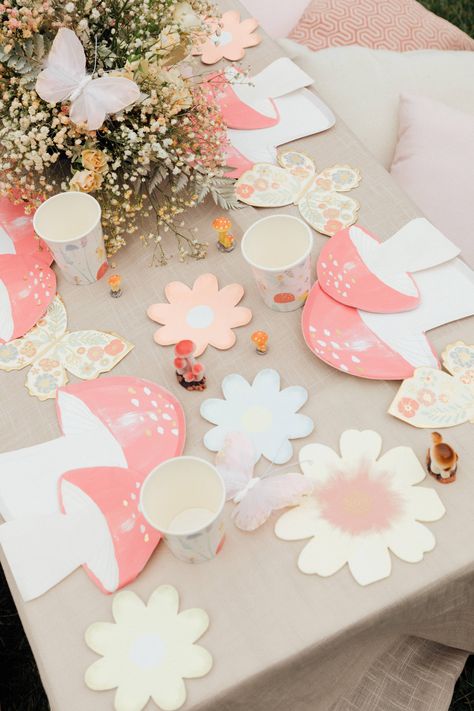 Leia's Birthday / Pastel Whimsical Birthday Party Fairy Birthday Party Table, 1 Year Garden Party, Fairy Flower Birthday Party, Princess Fairy Birthday Party, Pastel Fairy Party, Fairy Whimsical Birthday Party, Fairy First Birthday Theme, Garden Fairy Birthday Party, Whimsical Garden Birthday