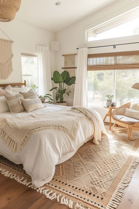 19+ Boho Bedroom Ideas for a Cozy and Dreamy Retreat - VIV & TIM Boho Bedroom Furniture, Modern Boho Bedroom, Deco Boheme Chic, Boho Style Bedroom, Bedroom Decor Cozy, Bedroom Decor Inspiration, Casa Vintage, Bohemian Bedroom Decor, Bedroom Refresh