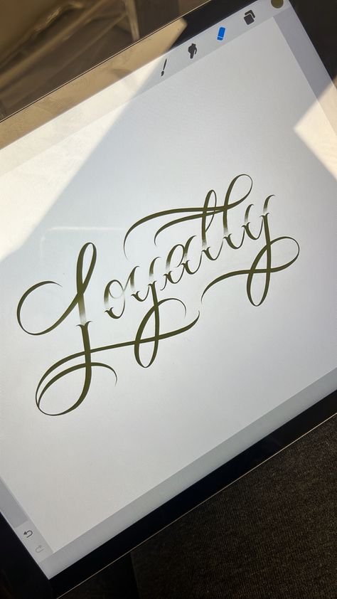 #scripttattoo #scriptfonts #masvidatattoos #letters #lettering #letteringart #loyalty #tattooideas Loyalty Drawing, Loyalty Tattoo Designs, Loyalty Tattoo, Happy Birthday Quotes Funny, Tattoo Lettering Fonts, Tattoo Design Book, Birthday Quotes Funny, Tattoo Script, Leg Sleeves