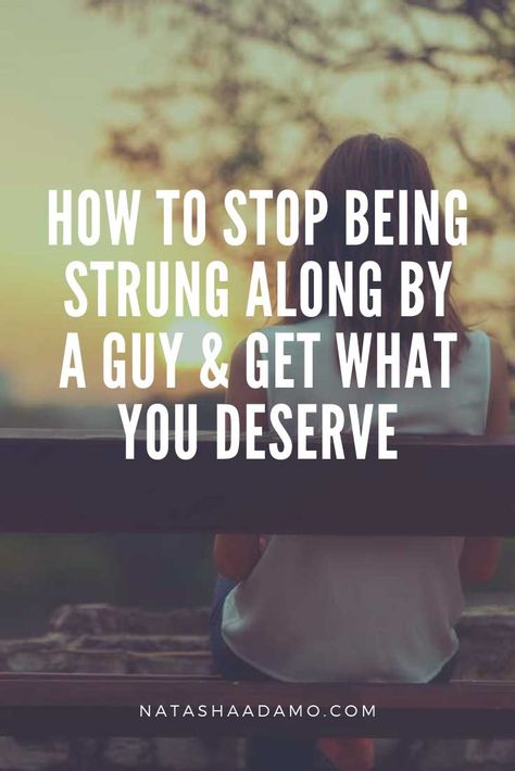 You may not think about or care to admit it, but your gut knows when you are being strung along. Yet, it's still helpful to know how to stop being strung along by a guy.    Is there a way to stop rehashing the past and rehearsing the future? Is there a way to stop being strung along by a guy? via @natasha_adamo Ways To Get Over A Guy, How To Stop Caring About Someone, How To Stop Loving Someone, How To Leave Someone You Love, Leaving Someone You Love, Health Reminders, Love Breakup Quotes, What Makes A Man, Relationship Stuff