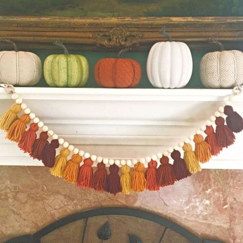 Fall Bunting, Thanksgiving Garland, Fall Room Decor, Fall Decor Diy Crafts, Fall Garland, Fall Thanksgiving Decor, Fall Deco, Fall Halloween Crafts, Fall Crafts Diy