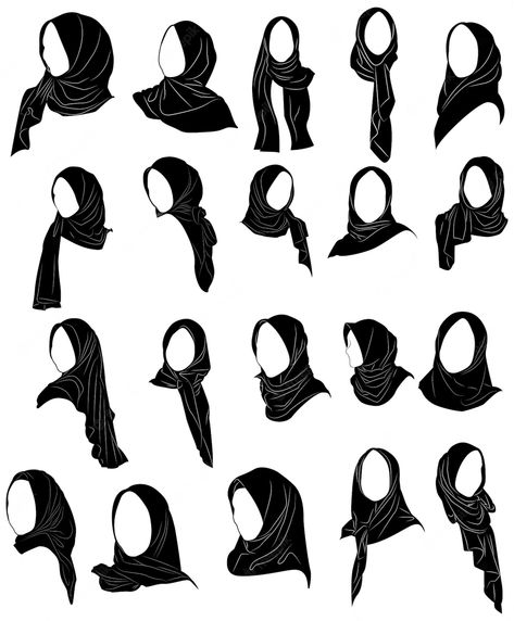 Premium Vector | Vector set drawing of muslim woman with hijab logo template icon hijab store muslim store Woman With Hijab, Hijab Logo, Lukisan Fesyen, Hijab Store, Fesyen Islam, Template Icon, Hijab Drawing, Estilo Hijab, Stile Hijab