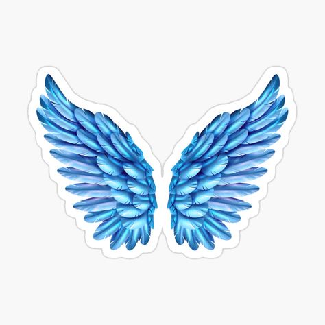 Wings Sticker, Wings Butterfly, Birthday Cake Topper Printable, Blue Wings, Butterfly Wings, Glossier Stickers, Birdy, Cake Topper, My Art