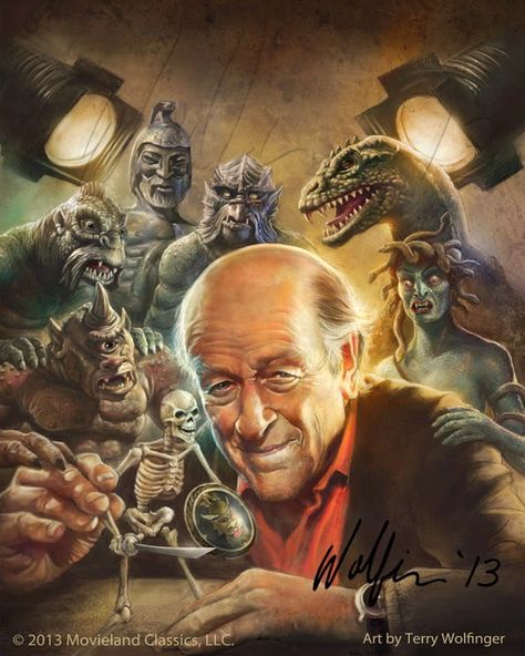 Wolfinger's Wall Ray Harryhausen Art, Ray Harryhausen Monsters, Movie Creatures, Hollywood Monsters, Movie 2024, Ray Harryhausen, Dark Horror, Famous Monsters, Horror Monsters