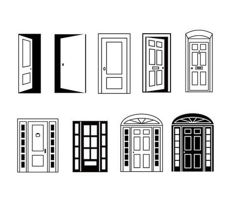 Open Door Tattoo Ideas, Open Door Sketch, Door Opening Illustration, Sliding Door Drawing, Door Tattoo Minimalist, Doorway Illustration, Open Door Tattoo, Open Door Drawing, Open Door Illustration