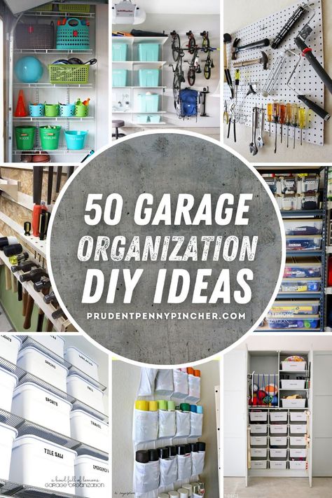 Garage Organizing Ideas, Tool Organization Ideas, Easy Storage Hacks, Diy Garage Organization, Garage Organizing, Organize And Declutter, Garage Storage Inspiration, Garage Organization Ideas, Garage Storage Ideas