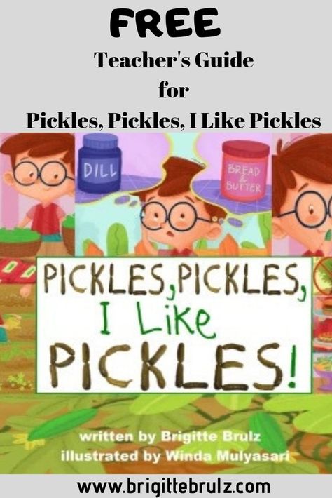 The teacher’s guide is 21 pages long and offers activities for reading, science, math, social studies, and art that correspond with the book Pickles, Pickles, I Like Pickles. Pickle Science Experiment, Diner Room, Summer Lesson Plans, Activities For Reading, Summer Lesson, Free Teacher, Kids Journal, Room Transformation, Teacher Guides