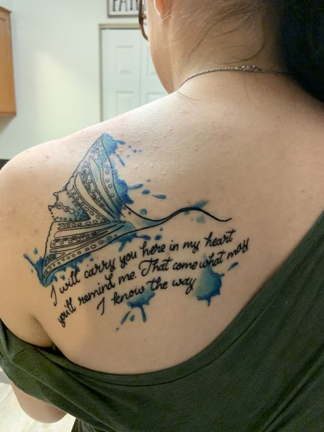 Moana Quote Tattoo, Manta Ray Tattoo Moana, Moana Grandma Tattoo, Moana Stingray Tattoo, Moana Inspired Tattoos, Moana Tattoos Disney, Moana Tattoos Ideas, Grandmother Tattoo, Moana Tattoos