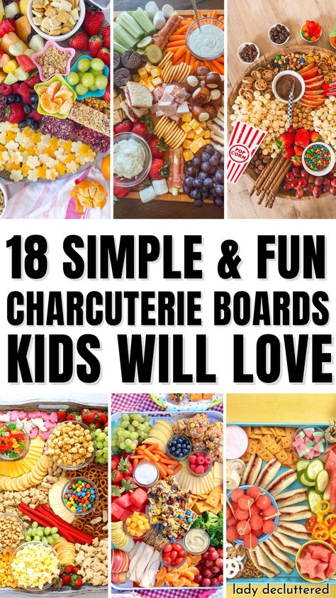 18 Simple & Fun Charcuterie Boards Kids Will Love Essen, Kids Charcuterie, Birthday Appetizers, Grapes And Strawberries, Kids Birthday Food, Finger Foods For Kids, Kids Party Snacks, Kids Birthday Party Food, Lady Decluttered