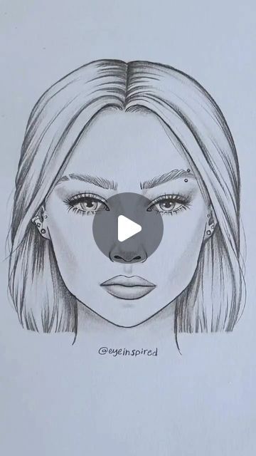 Kelly Edelman on Instagram: "How to draw a face ✏️ 
•
•
#art #artwork #draw #drawing #illustration #sketch #anime #cartoon #artist #paint" Cartoon Pencil Sketches, Easy People Drawings, Face Art Drawing, Self Portrait Drawing, Pencil Sketch Portrait, Draw A Face, Cartoon Art Drawing, Self Portrait Art, Sketch Anime