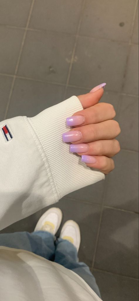 unghie, ricostruzione, viola, lilla, rosa, gel, sfumatura, ballerina, moda, stile, fotografia Nail Ideas, Nail Arts, Nails, Baby Boomers Nails, Unghie Sfumate, Nails Aesthetic, Foto Instagram, Nails Ideas, Nail Art