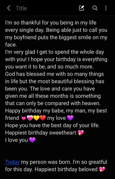 Messages Birthday Boyfriend, Birthday Wish Quotes For Boyfriend, Happy Birthday Notes For Him, Bday Wish For Ex Boyfriend, Birthday Wishes To A Boyfriend, Bday Wishes For My Love, Best Birthday Wishes For Bf, Wish Birthday Boyfriend, Cute Letters To Boyfriend Birthday