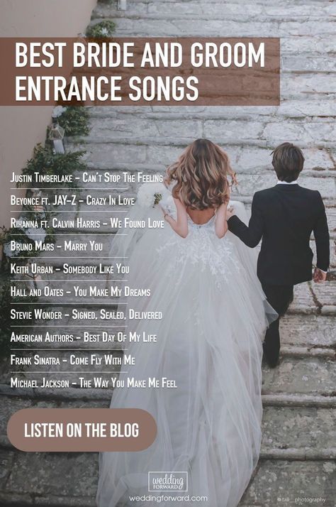 Reception Entry Songs, First Dances At Wedding, First Dance Songs Country, First Dance Wedding Songs Country, Grand Entrance Wedding Songs, List Of Songs Needed For Wedding, Best First Dance Songs Wedding, Songs For Bride, Wedding Somgs