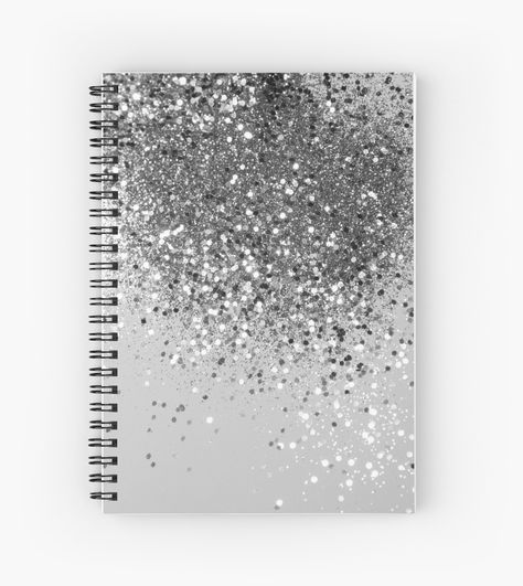 "Soft Silver Gray Glitter #1 (Faux Glitter - Photography) #shiny #decor #art " Spiral Notebook by anitabellajantz | Redbubble Glitter, Reflective Journal, Glitter Photography, Silver Print, Notebook Design, Decor Art, Spiral Notebook, Paper Stock, Notebook