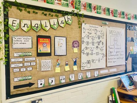 Classroom Displays Ks1, English Working Wall, Classroom Displays Ks2, Literacy Working Wall, Nursery Display Boards, English Classroom Displays, Primary School Displays, Primary Classroom Displays, Maths Classroom Displays