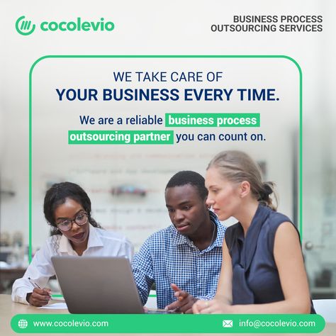 There are many reasons why a business would want to outsource their entire process. From dealing with busy season, peak times or average volumes every company faces challenges when it comes to certain operations. For instance, outsourcing your customer service frees up time that you can put elsewhere in your business. 𝐆𝐞𝐭 𝐂𝐨𝐧𝐬𝐮𝐥𝐭𝐢𝐧𝐠: https://cocolevio.com/contact-us/ | ☎ 512-222-5730 #business #process #outsourcing #Cocolevio Consulting Branding, Social Media Branding Design, Business Process Outsourcing, Media Branding, Social Media Ad, Social Media Branding, Facebook Ads, Facebook Ad, Business Process