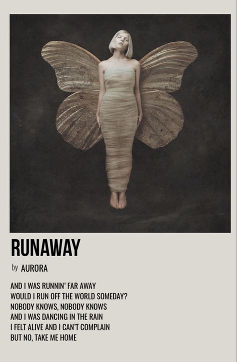 minimal polaroid song poster for runaway by aurora Runaway By Aurora, Minimalist Music, My Demons, Music Poster Ideas, Vintage Music Posters, Friends Poster, Film Posters Minimalist, 8bit Art, Music Collage