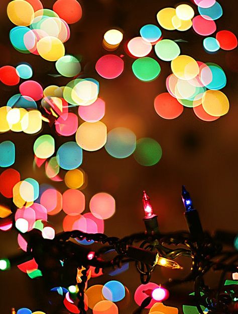 When I get a new camera for christmas I'm definitly taking a picture of our tree lights like this... Bokeh Photography, Christmas Time Is Here, Christmas Photography, Noel Christmas, Merry Little Christmas, Twinkle Lights, Holiday Lights, Pics Art, Christmas Joy