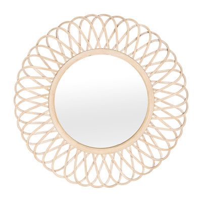 Mirror, mirror on the wall, who has the best style of them all? You do, when you bring home this 35" round wicker mirror! Hang this daisy-shaped mirror in your entryway, bathroom, bedroom and more for a unique decorative addition! With a trendy natural coloring, this mirror will fit in great with any casual or minimalistic style trend. The large round mirror will not only provide you with your literal reflection, it’ll reflect back your top tier style and taste to anyone who walks in your door! Hanging Round Mirror, Daisy Mirror, Large Round Mirror, Entryway Bathroom, Mirror For Bathroom, Wicker Mirror, Shaped Mirror, San Diego Houses, Minimalistic Style