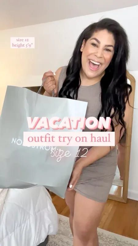 Vacation summer outfit inspo try on haul from nordstrom! Follow for more 2022 summer outfits and mid size style inspiration for women. Beach Outfit Mid Size Women, Mid Size Vacation Outfits, Mid Size Beach Outfit, Summer Outfits Midsize Women, Mid Size Style, Midsize Women, Casual Outfit Ideas For Women, Summer Casual Outfit, 2022 Summer Outfits