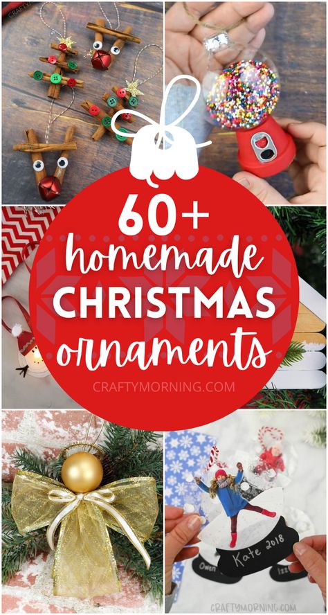 Natal, Cheap Christmas Ornaments, Easy Diy Christmas Ornaments, Christmas Ornaments Diy Kids, Ornaments Diy Kids, Daycare Gifts, Homemade Christmas Ornaments Diy, Homemade Christmas Ornaments, Snow Ornaments