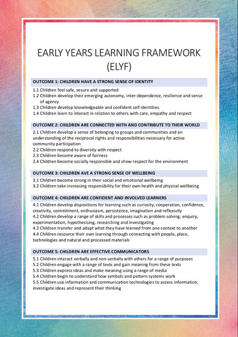 Montessori, Early Years Learning Framework, Learning Story Early Childhood, Eylf Learning Outcomes Activities, Eylf Learning Outcomes Cheat Sheet, Eylf Outcomes Cheat Sheet, Eyfs Framework, Learning Stories Examples, Eylf Outcomes