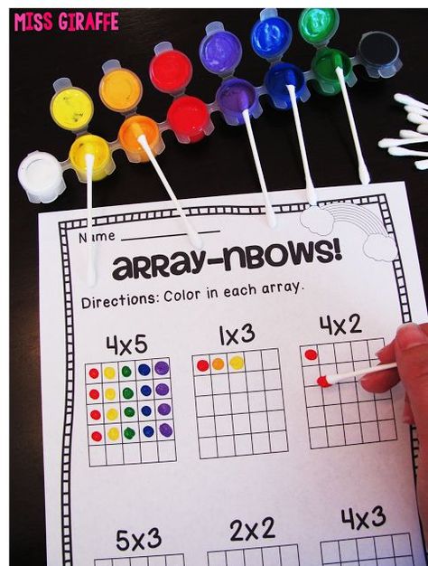 Why is learning multiplication with arrays helpful? Learn more and get tons of ideas to make it hands on and fun for your students! Arrays Activities, Learning Multiplication, Multiplication Activities, Teaching Multiplication, Math Multiplication, Math Intervention, Second Grade Math, Math Workshop, Homeschool Math