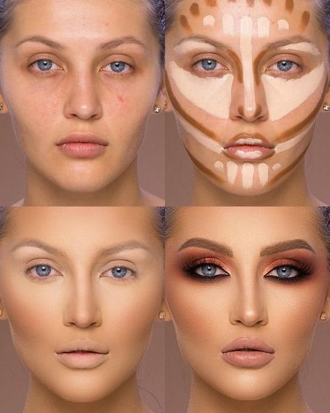 Make Up Contouring, Fest Smink, Teknik Makeup, Mekap Mata, Contouring For Beginners, Makeup Contouring, Flot Makeup, Best Contouring Products, Contouring Makeup