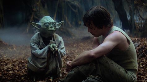 Yoda Gif, Star Wars Watch, Classic Star Wars, Master Yoda, Star Wars Trilogy, Empire Strikes Back, Star Wars Empire, Mark Hamill, The Empire Strikes Back