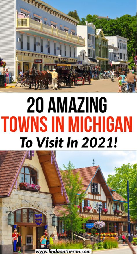 Two quaint & charming small towns in Michigan Michigan Tourist Attractions, Only In Your State Michigan, Michigan Small Towns, Western Michigan Travel, Moving To Michigan, Michigan Itinerary, Michigan Beach Towns, Michigan Travel Destinations, Midwest Vacations