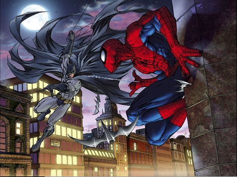 BatMan vs Spider-Man by Michael Turner Batman Vs Spiderman, Batman Spiderman, Michael Turner, Batman Funny, Batman Vs Superman, Marvel Vs Dc, Batman Vs, Marvel Vs, Batman Comics