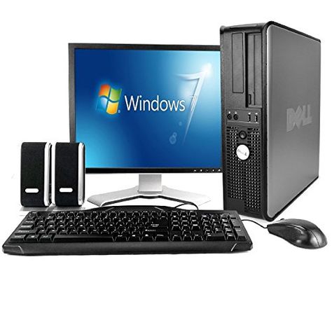 Dell Desktop Computer Package with WiFi Dual Core 20GHz 80GB 2GB Windows Professional 17 Monitor Keyboard Mouse Speakers Certified Refurbished ** Check out the image by visiting the link. (Note:Amazon affiliate link) Cpu Computers, Computer Window, Dell Desktop Computer, Computer Images, Dell Computer, Office Organization Tips, Dell Desktop, Monitor Computer, Computer Gadgets