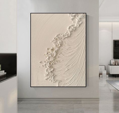 Beige Halloween, Entryway Minimalist, Ocean Wave Painting, Picture Frame Decor, Painting Home Decor, Wave Painting, Picture Frame Shop, Painting Home, Ocean Painting