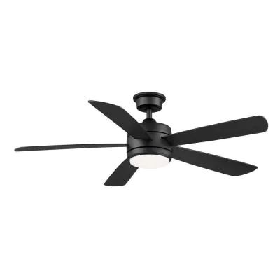 Averly 52 in. Integrated LED Matte Black Ceiling Fan with Light and Remote Control with Color Changing Technology Farmhouse Style Ceiling Fan, Black Ceiling Fan With Light, Hampton Bay Ceiling Fan, Matte Black Ceiling Fan, Matte Black Ceiling, Ceiling Fan Size, Brushed Nickel Ceiling Fan, Ceiling Fan Light Kit, White Ceiling Fan