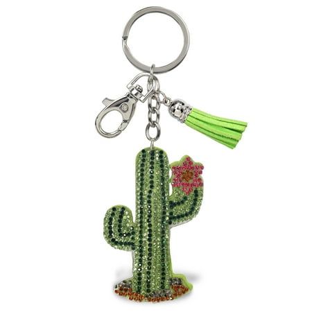 Make a statement with sparkling fun wherever you go with this cute silver Cactus charm keychain. A high-quality charm that makes your backpack, purse, or wallet more attractive with a tassel. At the same time, the Cactus keychain holder is functional. It can fit many keys and the clasp secures any bag or purse. Clip your car and house keys on the keyring and make a fashion statement with this accessory. The silver-tone lobster clasp easily clips the charm on any bag and accessory. Beautiful rhin Cactus Keychain, Keychain Holder, House Keys, Keychain Bag, Charm Keychain, Vintage Electronics, Bling Rings, Backpack Purse, Bag Purse