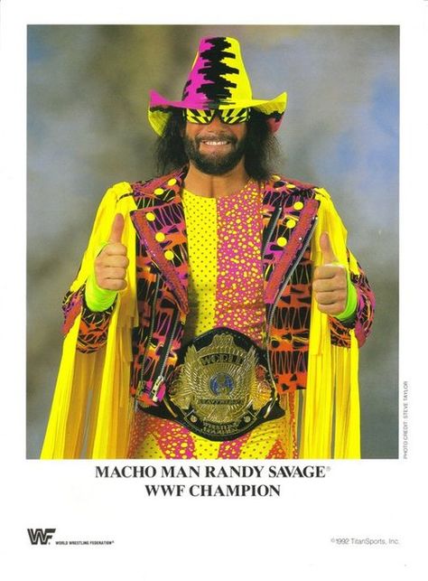 Macho Man Randy Savage Famous Wrestlers, Randy Savage, Macho Man Randy Savage, Watch Wrestling, Wwe Tna, Wwe Legends, Pro Wrestler, Wwe Champions, Wrestling Superstars