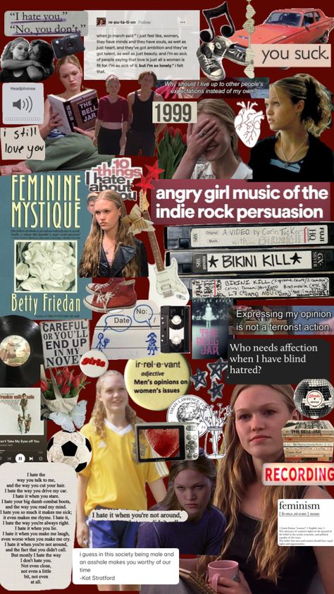 Kat Stratford, Sick Of People, Angry Girl, Julia Stiles, Pause Button, Most Paused Movie Scenes, The Pause, Girls Music, Mood Wallpaper